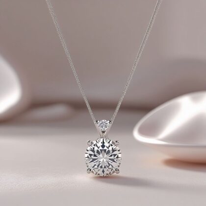 LabGrown Diamond Solitaire Necklace